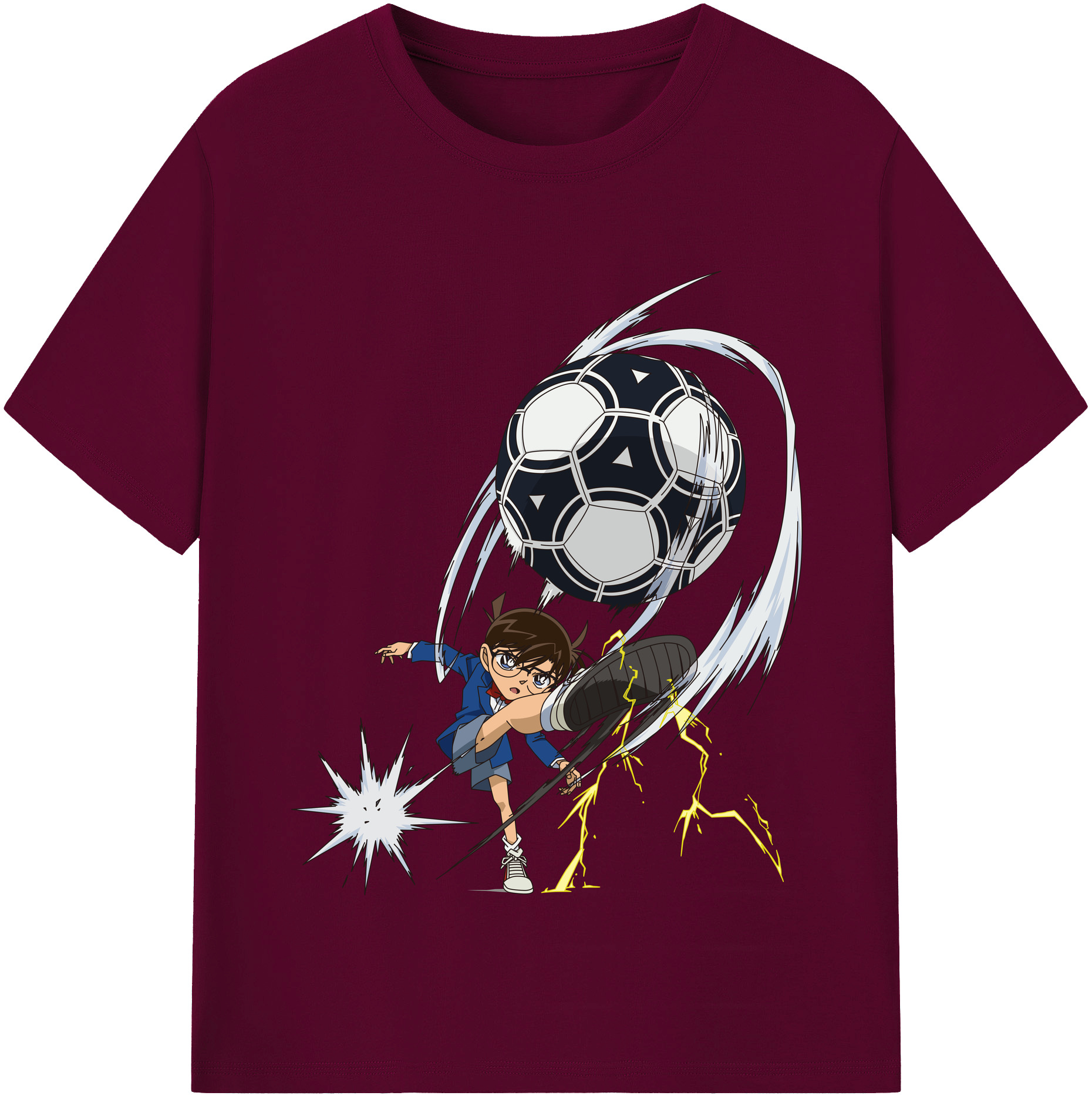 （画像用） 名探偵コナン 江戸川 コナン Detective Conan Conan Edogawa レディースカジュアルプリントTシャツ（綿100％）